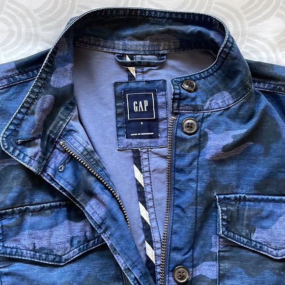 GAP Blue Camo Utility Jacket - Women’s Size S - Picture 8 of 15
